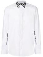 John Richmond Love Faith Neck Shirt - White