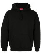 Supreme Quilted Hooded Sweatshirt Fw18 - Black
