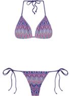 Brigitte Knit Bikini Set - Pink & Purple