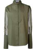 Ulla Johnson 'genevive' Shirt, Women's, Size: 2, Green, Silk/cotton