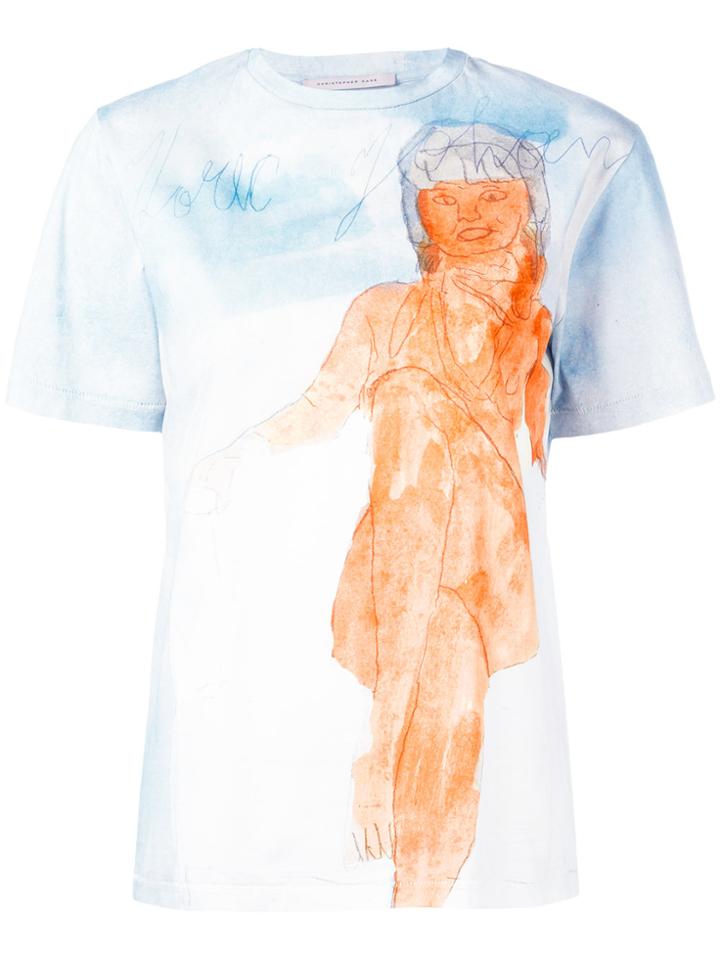 Christopher Kane Body Print T-shirt - Blue