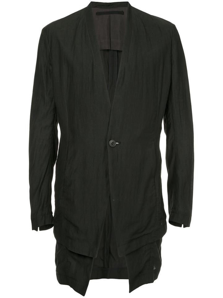 Julius Double-hem Blazer - Black