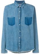 Rta Ghost Pocket Denim Shirt - Blue