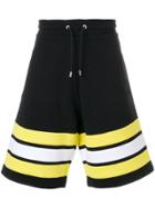 Givenchy Striped Flared Shorts - Black