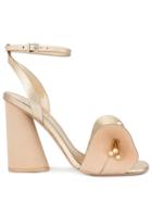 Mercedes Castillo Bow Detail Sandals - Gold