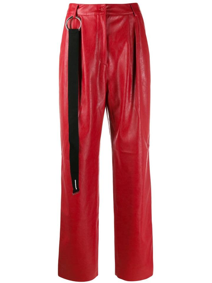 Brognano Pleated Waist Trousers - Red