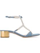 Rene Caovilla Denim Sandals