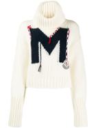 Moncler Intarsia M Sweater - White