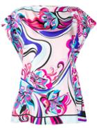 Emilio Pucci Merida Print Silk Blouse - Pink