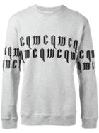 Mcq Alexander Mcqueen Goth Logo Sweatshirt - Grey