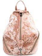 Rebecca Minkoff Velvet Zip Backpack - Pink & Purple