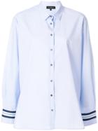 Antonelli Longsleeved Stripe Detail Shirt - Blue