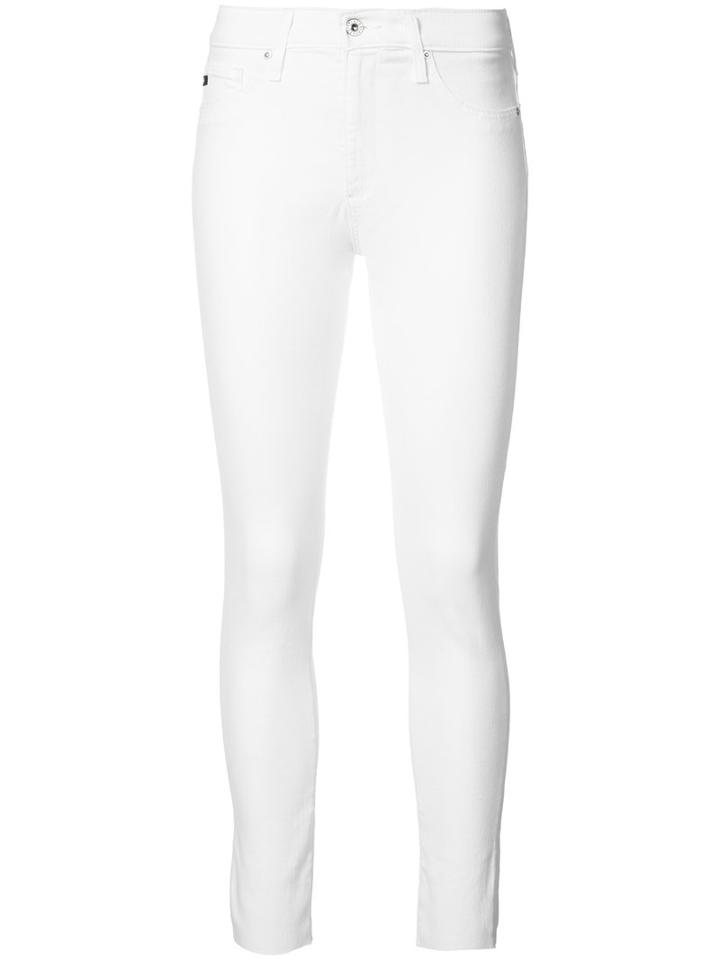 Ag Jeans - Skinny Jeans - Women - Cotton/lyocell/polyester/polyurethane - 28, White, Cotton/lyocell/polyester/polyurethane