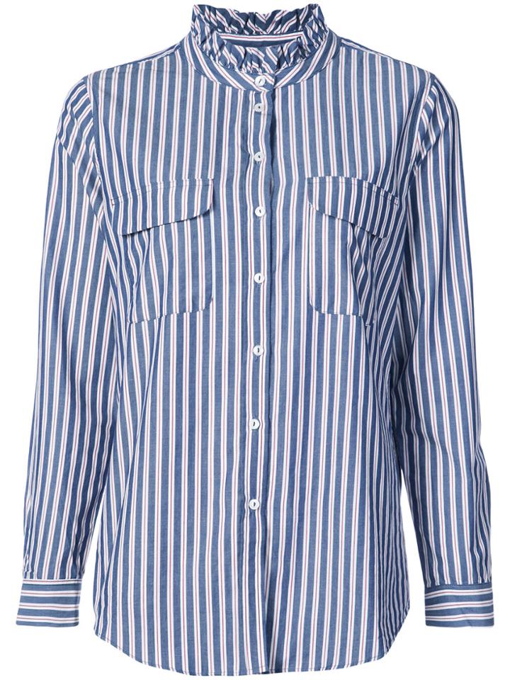 Anine Bing Joplin Striped Blouse - Blue