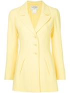 Chanel Vintage Slim Fit Elongated Jacket - Yellow