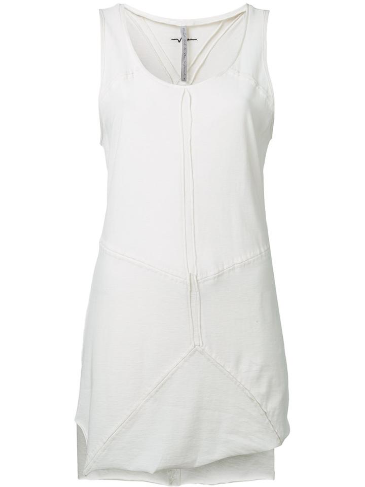 First Aid To The Injured - Sphenoid Tank Top - Women - Cotton - 3, White, Cotton