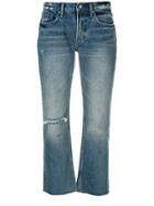All Saints Cropped Flared Jeans - Blue