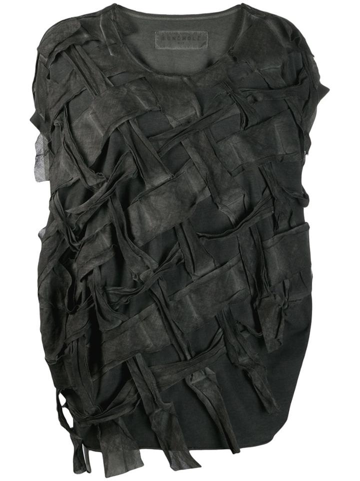 Rundholz Woven Sleeveless Wide Top - Grey