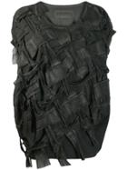 Rundholz Woven Sleeveless Wide Top - Grey