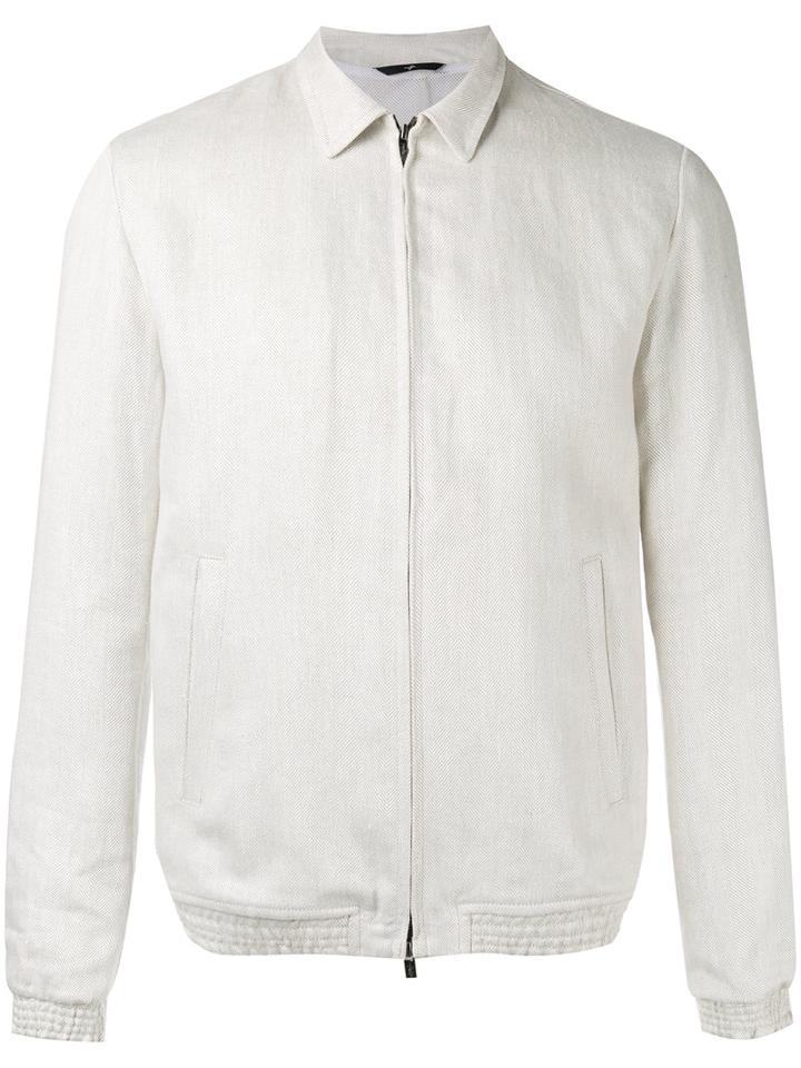 Hevo Zipped Lightweight Jacket, Men's, Size: 46, Nude/neutrals, Linen/flax/acetate/viscose/nylon