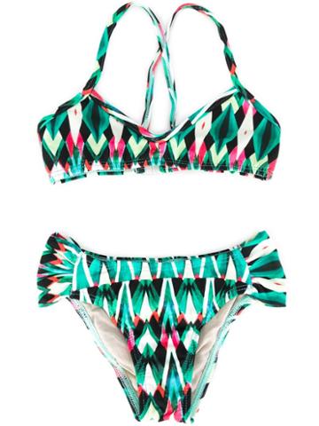 Lygia E Nanny Kids Printed Bikini Set, Girl's, Size: 10 Yrs, Pink