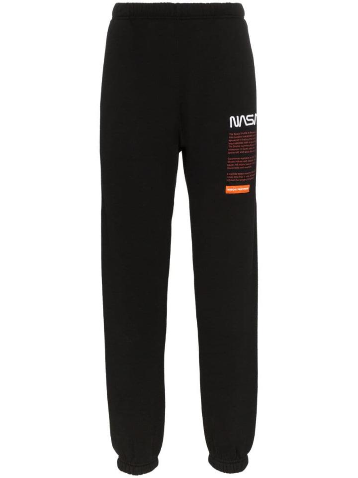 Heron Preston Nasa Text-print Track Trousers - Black