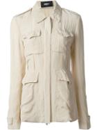 Yang Li Lightweight Military Jacket, Women's, Size: 46, Nude/neutrals, Viscose