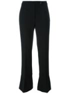 Fendi Bootcut Trousers, Women's, Size: 40, Black, Spandex/elastane/virgin Wool