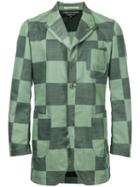 Comme Des Garçons Pre-owned Checkerboard Jacket - Green
