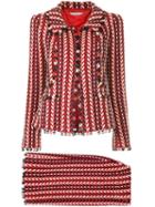 Chanel Pre-owned Mademoiselle Skirt Suit - Red