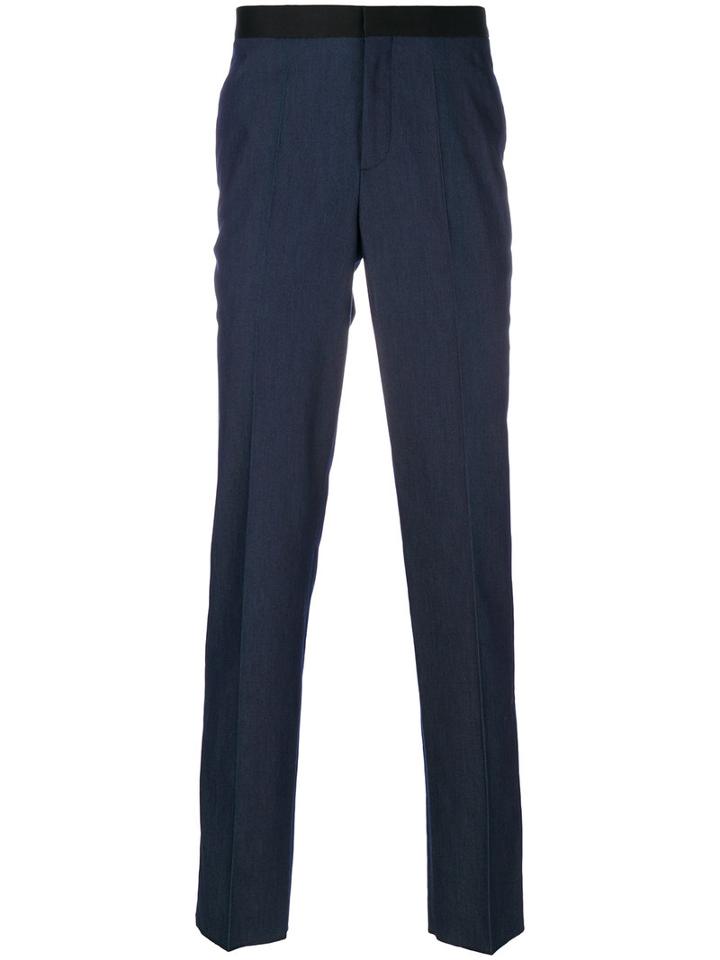 Neil Barrett - Classic Tailored Trousers - Men - Silk/cotton/polyester - 48, Blue, Silk/cotton/polyester