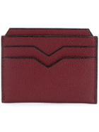 Valextra Grained Cardholder - Red