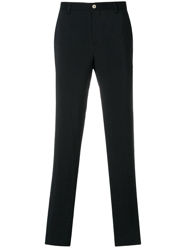 Giorgio Armani Classic Fitted Trousers - Blue