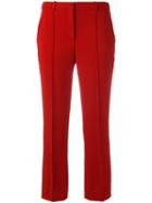Theory Tailored Trousers, Women's, Size: 4, Red, Triacetate/polyester/spandex/elastane