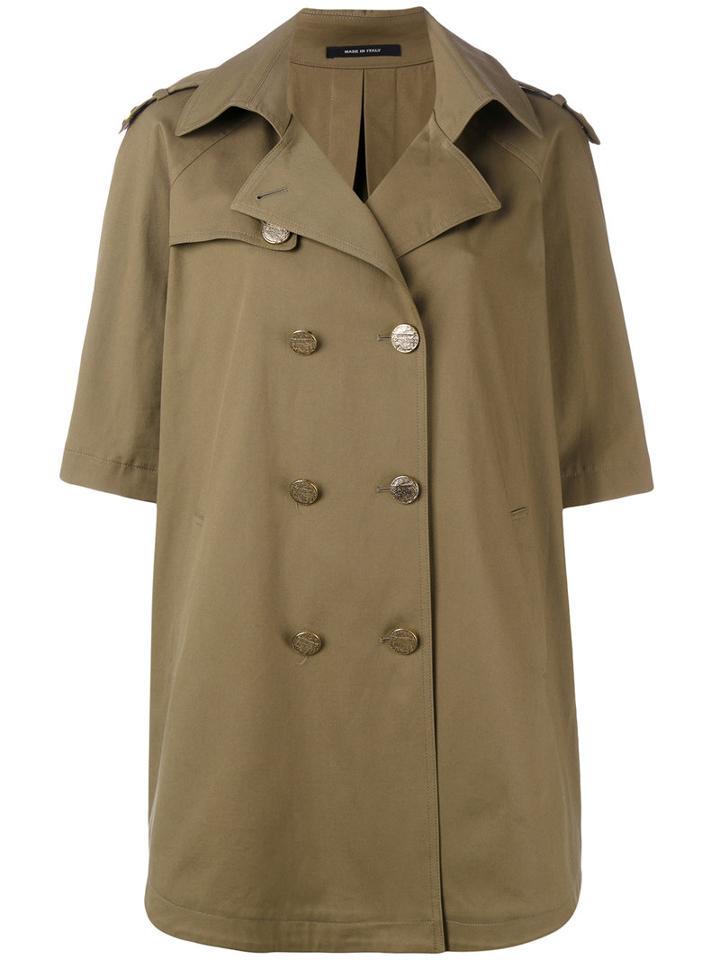 Tagliatore - Tosca Trenchcoat - Women - Cotton/spandex/elastane/cupro - 44, Women's, Green, Cotton/spandex/elastane/cupro