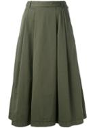 Ymc Pleat Skirt, Women's, Size: 10, Green, Cotton