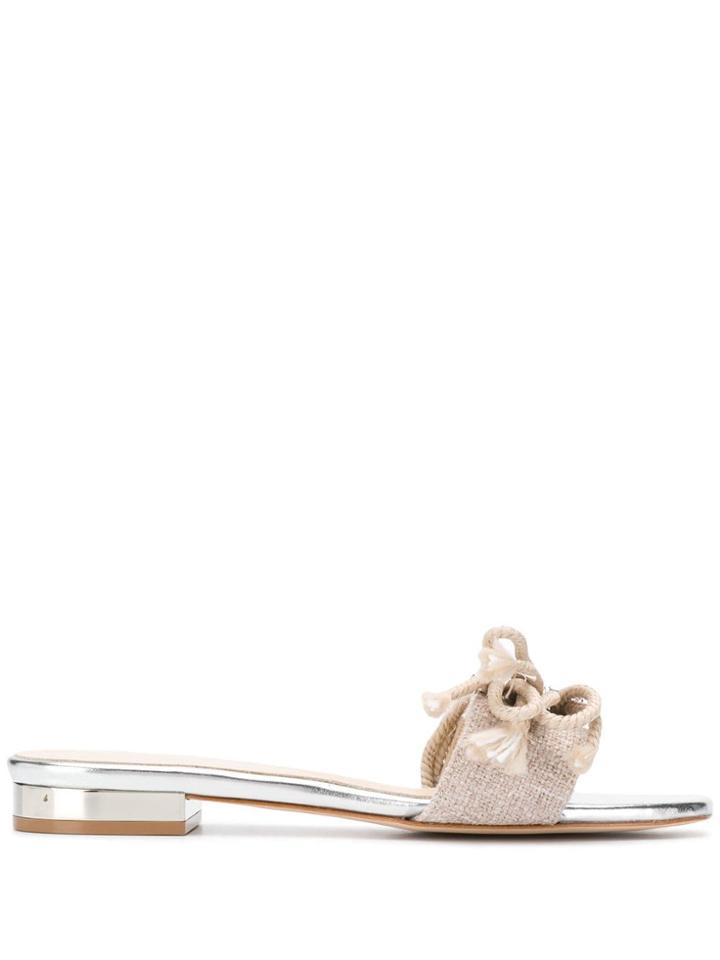 Anna Baiguera Slip-on Sandals - Neutrals