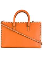 Valentino Valentino Garavani Rockstud Tote, Women's, Yellow/orange, Calf Leather
