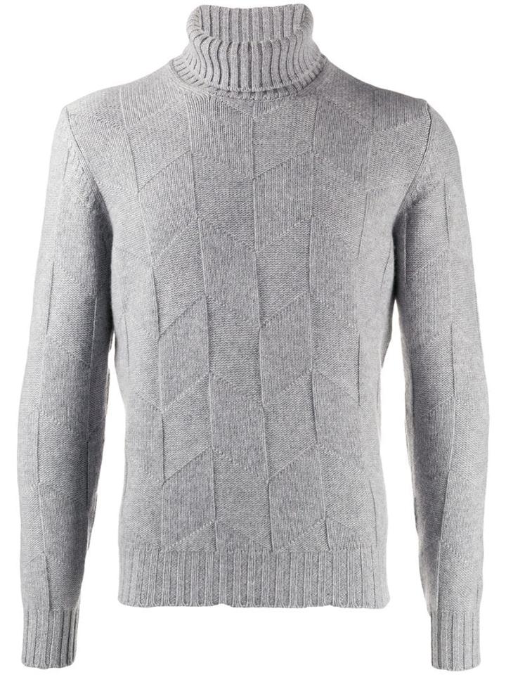 Barba Patterned Jumper - Grey