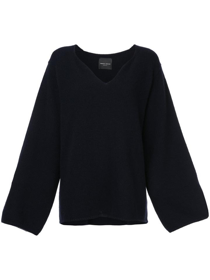 Roberto Collina Flared Sleeve Jumper - Black