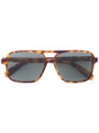 Saint Laurent - Tinted Sunglasses - Unisex - Acetate - One Size, Brown, Acetate