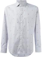 Etro Embroidered Cherries Striped Shirt