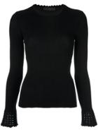 Nk Knit Blouse - Black