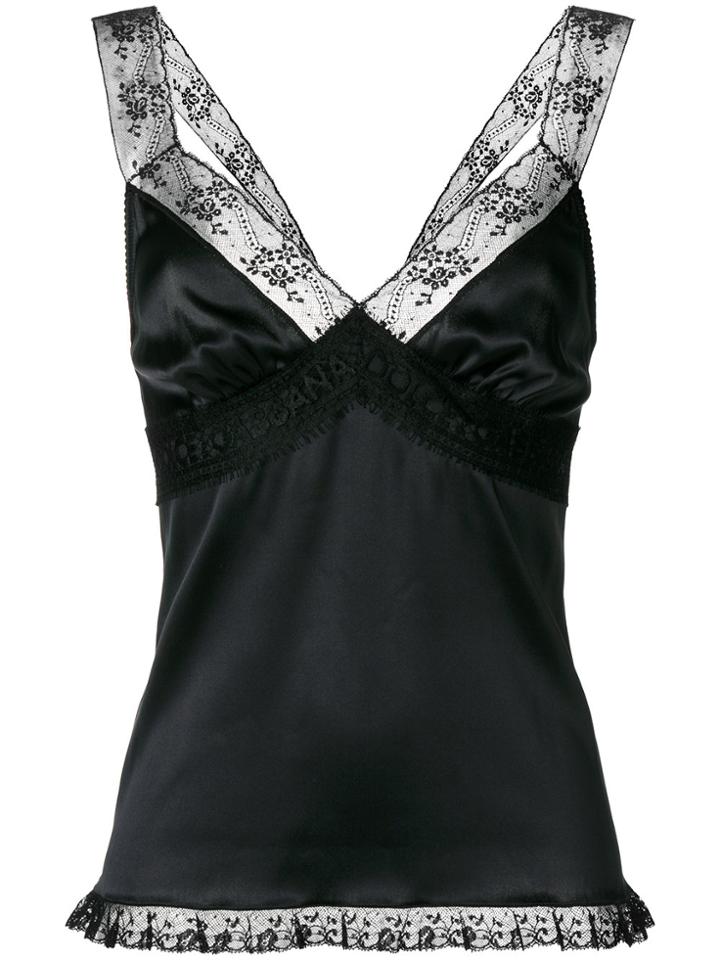 Dolce & Gabbana Lace Sleeveless Design - Black
