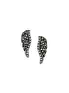 Federica Tosi Wing Studded Small Earring - Black