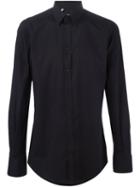 Dolce & Gabbana Classic Shirt, Men's, Size: 43, Blue, Cotton/elastodiene