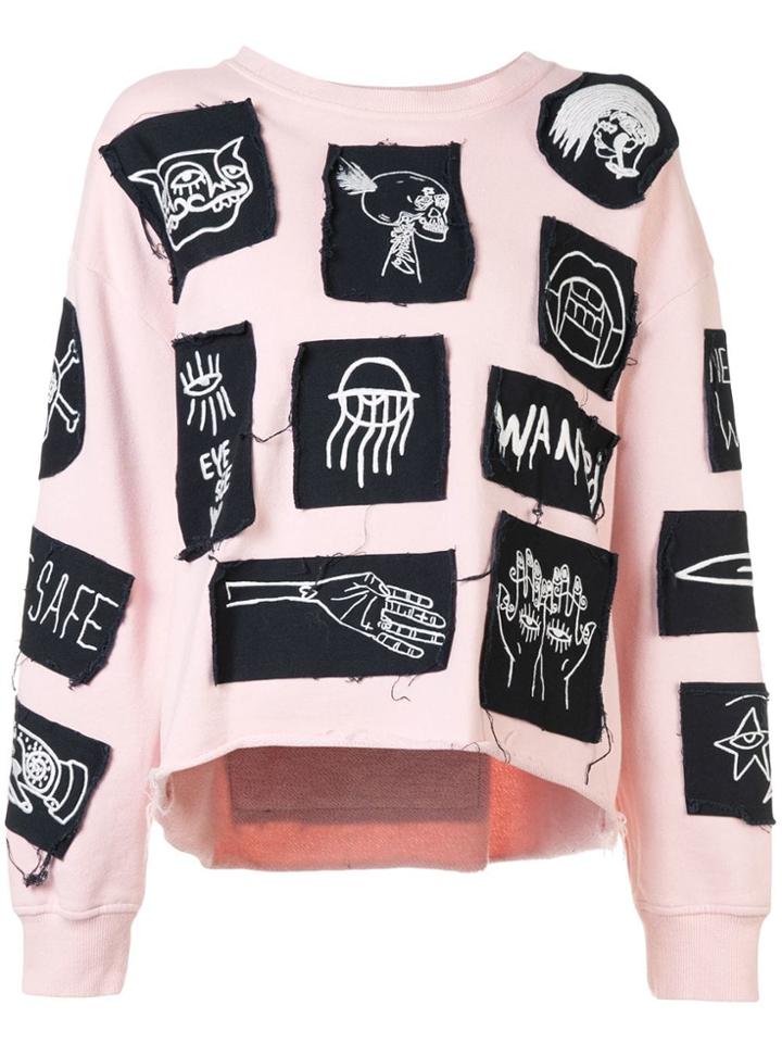 Haculla Stabat It Patch Sweatshirt - Pink