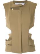 Gloria Coelho Cut Out Vest - Green