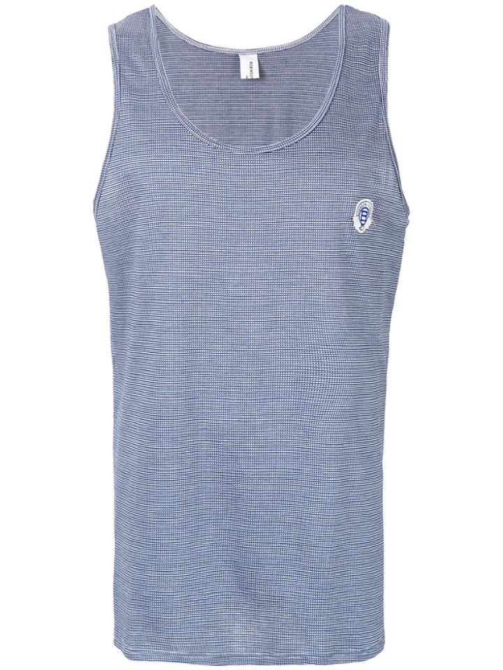 Robinson Les Bains Logo Patch Vest Top - Blue