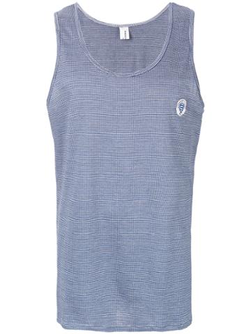 Robinson Les Bains Logo Patch Vest Top - Blue